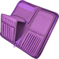 Paint Brush Holder - Organizer for 15 Short Handle Brushes - Storage for Acrylic, Oil &