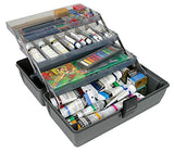 ArtBin pscale 3 Box Portable Art & Craft Organizer with Lift-Up Trays Gray