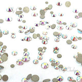 Swarovski 2058/2088 Crystal Nail Art Mixed Flatbacks Rhinestones, Crystal AB (001 AB)