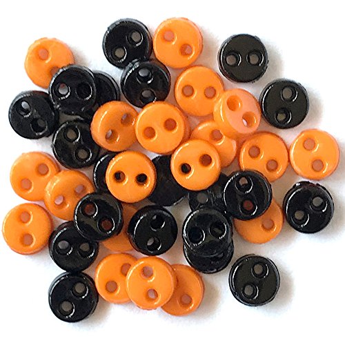 Buttons Galore Tiny Round Buttons - 120 Pieces - Halloween - 3 Packs