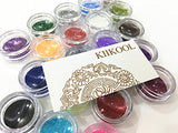 Kiikooll Glitter Powder Sequins for Slime,Arts & Crafts Extra Solvent Resistant Glitter Powder