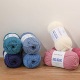 Lerchiyar Pure Merino, 100% Merino Wool Yarn for Knitting and Crocheting, 3.5 OZ/100g, 218 yds/200m, Superwash, Luxury Soft Hand Knitting Yarn - Khaki
