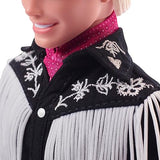 Barbie The Movie Collectible Ken Doll Wearing Black and White Western Outfit (Exclusive)