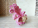 Miniature Octopus Chair 1/6 scale. Curled Dollhouse Furniture with Tentacles