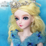 Cinderellas' Ball 1/3 SD Doll 24" Jointed Gift Girl Bjd Doll + Makeup + Full Set