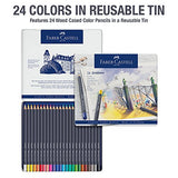 Goldfaber Colour Pencil in Metal Tin (Pack of 24)