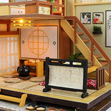Toy Three-Dimensional Quality DIY Handmade DIY Art Cabin, Toddler Dollhouse Sets, Dollhouse, Creative Birthday Mothers Gift for Boys Girls Women and Friend (Color : with dust Cover+Music Movement)