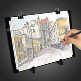 GRyiyi A4 LED Tracing Light Pad Portable Art Light Box with Scale Adjustable Brightness USB Power,Ultra-Thin Copy Board Table for Diamond Painting Drawing Sketching (New)