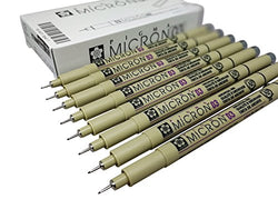 Sakura Pigma Micron pen 03 Black ink marker felt tip pen, Archival pigment ink pens for artist,