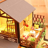 Miniature Dollhouse DIY Kit,Furniture House Chinese Style Architecture Handmade Entertainment Wooden Dollhouse Model Kit for Adult,Child,Home Decoration,Birthday Creative Gift,DIY Toys