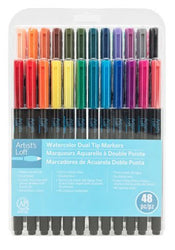Artist's Loft Watercolor Dual Tip Markers 48 Pc