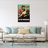 PicaLu In Old Arizona Canvas Prints Classic Movie Poster Wall Art For Home Office Cniema Decorations Unframed 12"x8"