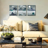 3 Piece Landscape Canvas Wall Art for Living Room Contemporary Artwork Picture Wall Decor for Bedroom Office Dining Room Kitchen, Night Scene Prints Paintings for Home Decorations