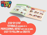MatoClay Polymer Clay Kit for Kids with Step-by-Step Tutorials - Oven Bake Modeling Clay Charms Set