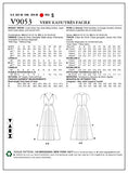 VOGUE PATTERNS V9053 Misses' Dress Sewing Template, A5 (6-8-10-12-14)