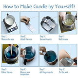 Candle Making Kit – Easy to Make Colored Candle Soy Wax Kit Include Wax, Rich Scents, Dyes, Wicks, Tins & More