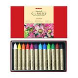 Mungyo Water-Soluble Oil Pastel Set of 12 - Assorted Colors