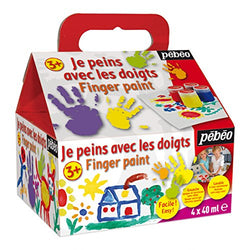 Pebeo 633807 Tactilcolor Art Paint Kit, 4 x 40ml