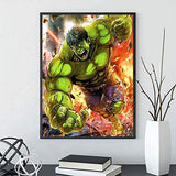 5D Diamond Painting Full Drill, 16"X12" Hulk DIY Diamond Painting by Number Kits,Drawing Gift for Adults Kids, 40x30cm Painting