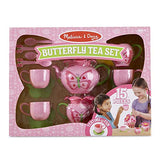 Melissa & Doug Sunny Patch Bella Butterfly Tea Set (15 pcs) - Play Food Accessories