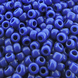 TOHO Seed Beads Round Rocaille Size 8/0, 28 Grams, 6" Tube, Opaque Royal Blue 8-48