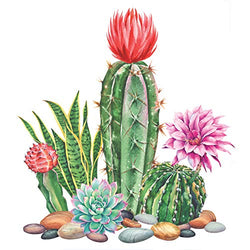 Diamond Painting Flowers DIY 5D Full Drill Diamond Painting Kits for Adults Kids Gem Pictures by Numbers Art Craft for Beginners Home Decoration-11.8x11.8in-Cactus Tree