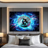 Print On Canvas Modern Art Abstract Bitcoin Prints Canvas Painting Wall Art Posters And Pictures For Home Living Room Decor-50x70cm No Frame