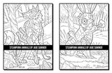 Steampunk Animals: An Adult Coloring Book with Dogs, Lions, Elephants, Owls, Monkeys, Wolves, and More! (Steampunk Coloring Books for Adults)