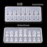 YWNYT 64 Pieces Chess Mold for Resin,3D Silicone Chess Resin Mold, Chess Crystal Epoxy Casting Molds for DIY Clay Cake Art Craft Gift Home Decoration (4 Pack)