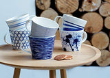 Royal Doulton Pacific Mixed Patterns Accent Mugs Set, Blue