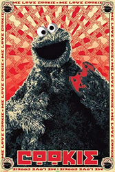Pyramid America Sesame Street Cookie Monster Cool Wall Decor Art Print Poster 24x36