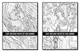 Light and Dark Fantasy: A Fantasy Coloring Book for Adults with Dragons, Fairies, Mermaids, Unicorns, Vampires, Witches, and More!