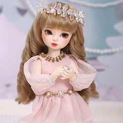 HGFDSA 26Cm BJD Doll 1/6 SD Doll Ball Jionted Doll DIY Toy with Full Set Clothes Shoes Wig Makeup for Girls for Birthdays Gift