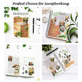 Limmoz Vintage Scrapbook Supplies Pack, Decorative Flower Fern Stickers, Nature Retro Paper Stickers Collection for Junk Journal DIY Art Craft Album Planners Laptop Notebook Envelope Gift Wrapping