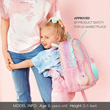 mibasies Kids Unicorn Backpack for Girls Rainbow School Bag (Rainbow Glitter)