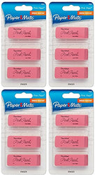 PaperMate Pink Pearl Premium Medium Rubber Eraser, 3-Count (Set of Four Packages)