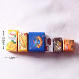 BARMI 6 Pcs 1/12 Scale Miniauture Dollhouse Snack Miniature Snack Miniature Food Dollhouse Food Miniature Dollhouse Accessories A