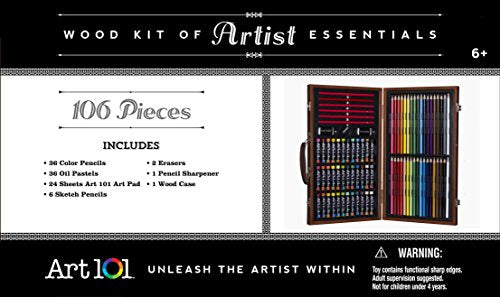 Art 101 106 Piece Draw & Color Art Set