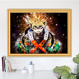 DIY 5D Diamond Painting Anime by Number Kits Full Drills for Adults, Cross Stitch Crystal Rhinestone Embroidery Pictures Arts Craft for Home Wall Decor Gift.(M-H-A-193-50X70)