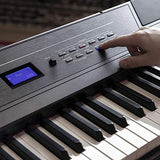 Alesis Recital Pro |  Digital Piano / Keyboard with 88 Hammer Action Keys, 12 Premium Voices, 20W Built in Speakers, Headphone Output & Powerful Educational Features