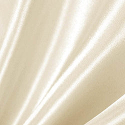 Ivory Satin Fabric 60" Inch Wide – 50 Yards By Roll (FB)