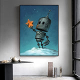 Diamond Painting Kits Lonely Robot Paint with Diamonds Kit 5D Diamond Painting Full Drill for Home Wall Decor 12 x 16inch