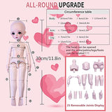 EastMetal 1/6 BJD Dolls 12 Inch Anime Doll SD Dolls Ball Jointed Doll DIY Toys with Full Set Clothes Shoes Wig Makeup for Girls Woman Christmas Birthday Gift(Color:H)