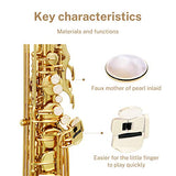 Eastar Tenor Saxophone Student Tenor Saxophone Bb Tenor Sax B Flat Gold Lacquer Beginner Saxophone With Cleaning Cloth,Carrying Case,Mouthpiece,Neck Strap, Reeds, Full Kit, TS-Ⅱ