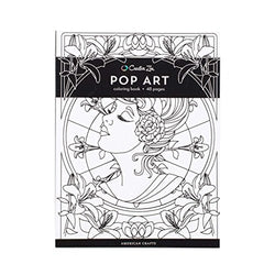 American Crafts 375320 Pop Art Creative Zen Coloring Book Pop Art