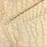 Faux Fur Fabric Short Pile 60" wide Sold By The Yard Shag Reptile Ivory