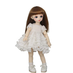 Children's Creative Toys 1/6 BJD Doll Full Set 26Cm 10Inch Jointed Dolls + Wig + Skirt + Makeup + Shoes Fashion Dolls Surprise Gift
