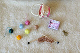 Miniature Basket With Knitting Needles Yarn Balls Scissors. Dollhouse Handmade