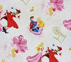 100% Cotton Fabric Quilt Prints - SLEEPING BEAUTY DANCE s/45 W/Sold by the yard SC-298