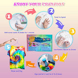 Webetop 18 Colors DIY Tie Dye Kit 80ml Shirt Fabric Dye Kit for Adults, Kids and Family All-in-1 for Friends Group Party, Perfect Festival Gift